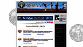What Kshsaa.org website looked like in 2022 (2 years ago)