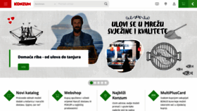 What Konzum.hr website looked like in 2022 (2 years ago)