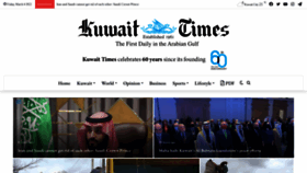 What Kuwaittimes.net website looked like in 2022 (2 years ago)