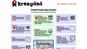 What Krazydad.com website looked like in 2022 (2 years ago)