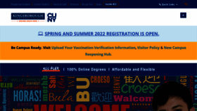 What Kingsborough.edu website looked like in 2022 (2 years ago)