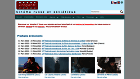 What Kinoglaz.fr website looked like in 2022 (2 years ago)