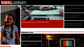 What Kunal-chowdhury.com website looked like in 2022 (3 years ago)