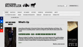 What Kunstler.com website looked like in 2022 (2 years ago)