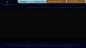 What Kahalaresort.com website looked like in 2022 (2 years ago)