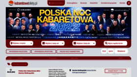 What Kabaretowebilety.pl website looked like in 2022 (2 years ago)