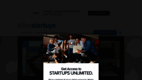 What Killerstartups.com website looked like in 2022 (2 years ago)