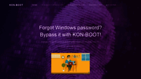What Kon-boot.com website looked like in 2022 (2 years ago)