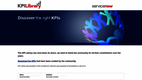 What Kpilibrary.com website looked like in 2022 (2 years ago)