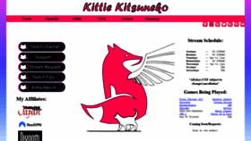 What Kittiepink.com website looked like in 2022 (4 years ago)