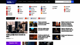 What Klik.hr website looked like in 2022 (2 years ago)
