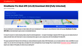 What Kinemasterpro.cc website looked like in 2022 (2 years ago)