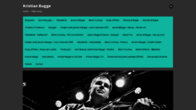 What Kristianbugge.com website looked like in 2022 (2 years ago)