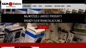 What Kmelektro.pl website looked like in 2022 (2 years ago)