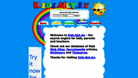 What Kids.net.au website looked like in 2022 (2 years ago)