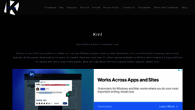 What Krnl.vip website looked like in 2022 (2 years ago)