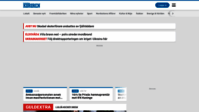 What Kuriren.nu website looked like in 2022 (4 years ago)