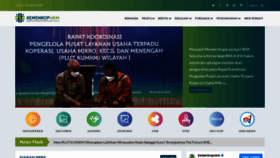 What Kemenkopukm.go.id website looked like in 2022 (2 years ago)