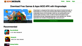 What Kingmodapk.mobi website looked like in 2022 (4 years ago)