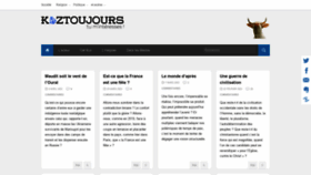 What Koztoujours.fr website looked like in 2022 (2 years ago)