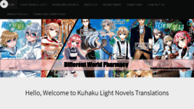 What Kuhakulightnoveltranslations.com website looked like in 2022 (2 years ago)
