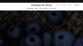 What Knittingforolive.com website looked like in 2022 (2 years ago)