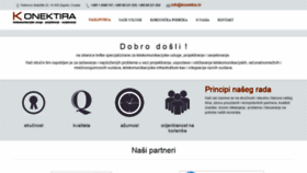 What Konektira.hr website looked like in 2022 (2 years ago)
