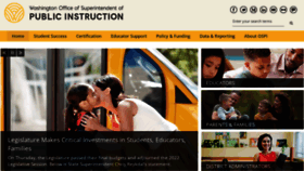 What K12.wa.us website looked like in 2022 (3 years ago)