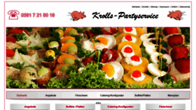 What Krolls-partyservice.de website looked like in 2022 (2 years ago)