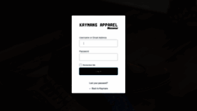 What Kaymans.com website looked like in 2022 (1 year ago)