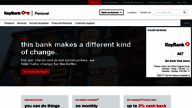 What Keybank.com website looked like in 2022 (1 year ago)