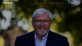 What Kevinrudd.com website looked like in 2022 (2 years ago)