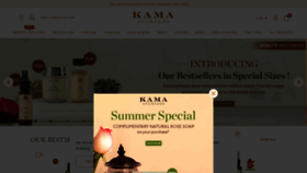What Kamaayurveda.com website looked like in 2022 (1 year ago)