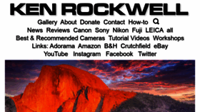 What Kenrockwell.com website looked like in 2022 (3 years ago)