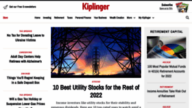 What Kiplinger.com website looked like in 2022 (1 year ago)