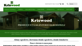 What Kriswood.pl website looked like in 2022 (1 year ago)
