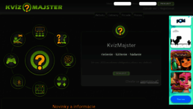 What Kvizmajster.sk website looked like in 2022 (1 year ago)