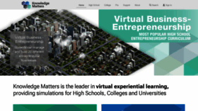 What Knowledgematters.com website looked like in 2022 (3 years ago)