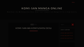 What Komi-san.net website looked like in 2022 (1 year ago)