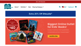 What Kidsbooks.com website looked like in 2022 (1 year ago)