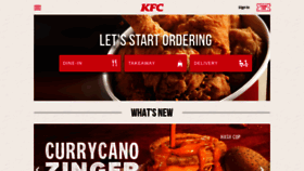 What Kfc.com.sg website looked like in 2022 (1 year ago)