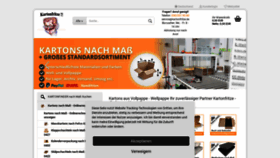 What Kartonfritze.de website looked like in 2022 (1 year ago)