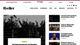 What Kveller.com website looked like in 2022 (3 years ago)