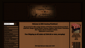 What Kdkcountryprimitives.com website looked like in 2022 (1 year ago)