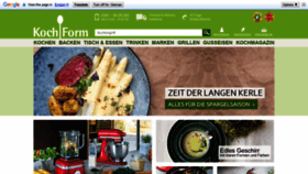 What Kochform.de website looked like in 2022 (3 years ago)