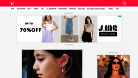What Koreaboo.com website looked like in 2022 (1 year ago)