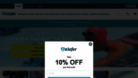 What Kiefer.com website looked like in 2022 (1 year ago)