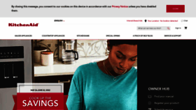 What Kitchenaid.ca website looked like in 2022 (1 year ago)