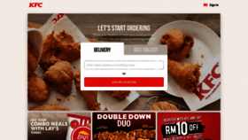 What Kfc.com.my website looked like in 2022 (1 year ago)