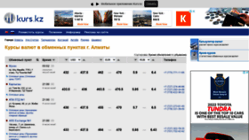What Kurs.kz website looked like in 2022 (1 year ago)